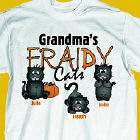 Fraidy Cats Personalized Halloween T-Shirt
